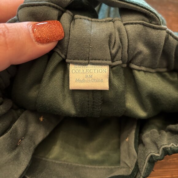 Edgehill Collection Baby Green Velvet Shortalls ~ 3 Months ~ NWOT ~ Christmas - Picture 4 of 4